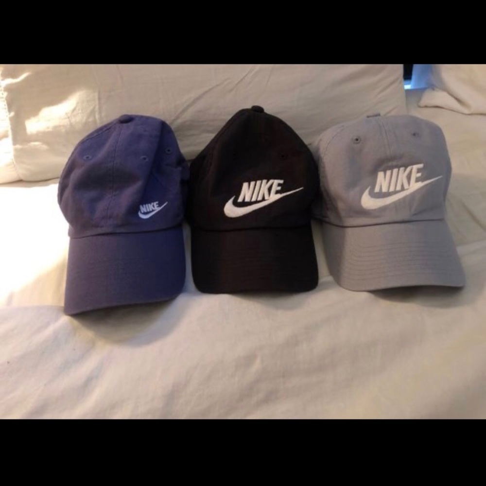Three brand new Nike hats